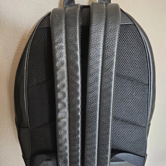 Coach Black Leather Backpack - Picture 2 of 4